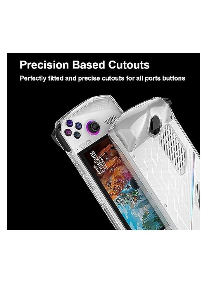 بروماس غطاء حماية شفاف لجهاز ASUS ROG Ally، غطاء حماية ناعم من مادة TPU مع تصميم ممتص للصدمات ومضاد للخدش - Image 4