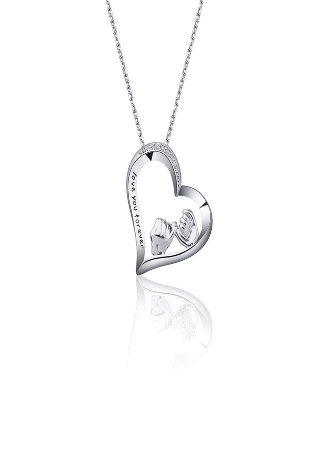 AKTAP Friendship Gift Best Friend Ne-cklace Love You Forever Pinky Promise Pinky Swear Pendant Sisters Necklace BFF Jewelry (Best Friend Necklace) - Image 1