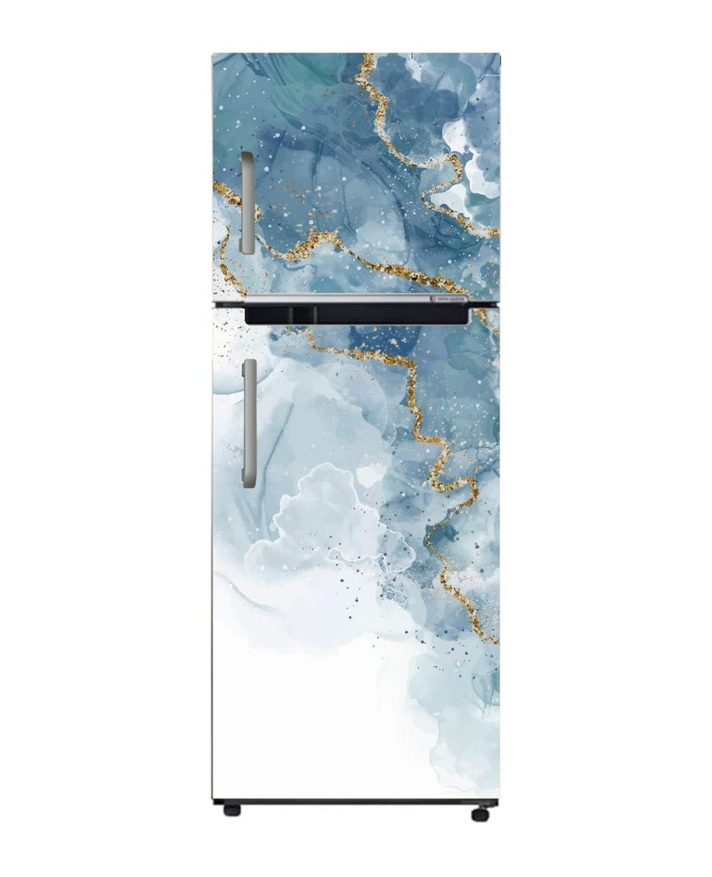 DesignDecor Design Decor Fridge Door Sticker Wallpaper Double Door Refrigerators self Adhesive Vinyl 60x152CM - Image 1
