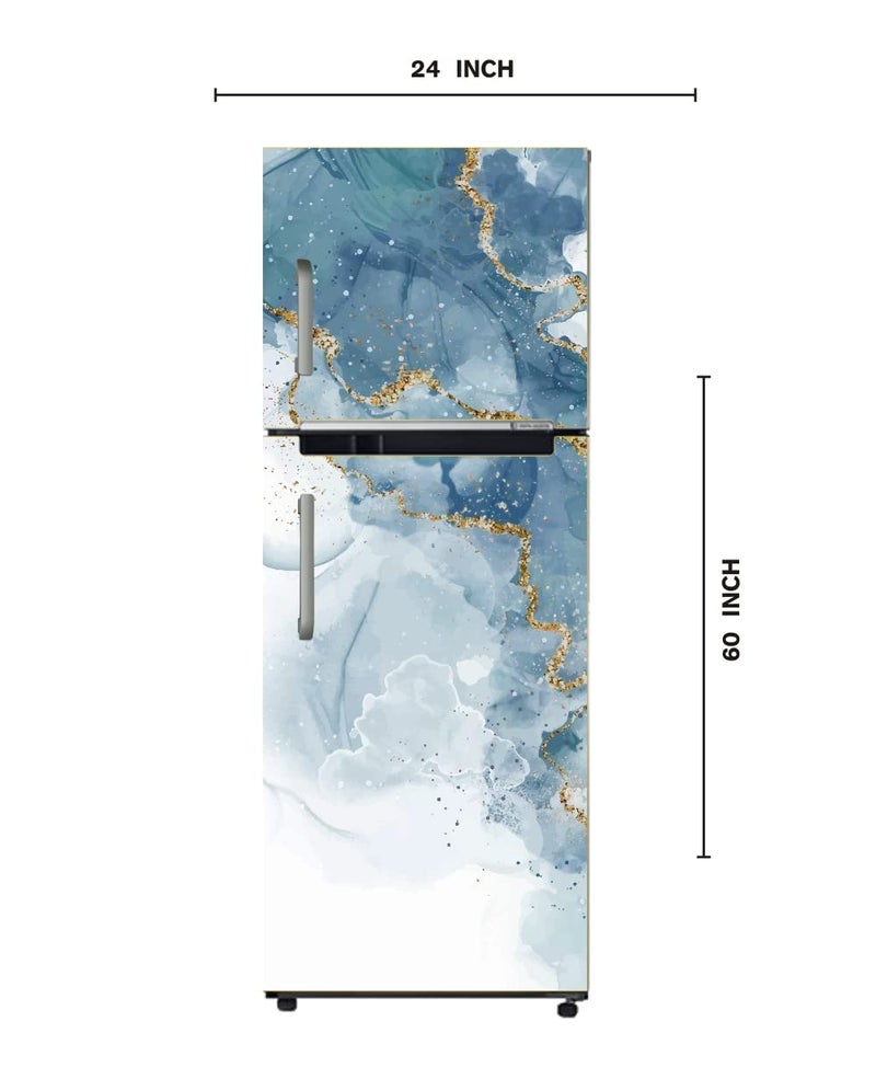 DesignDecor Design Decor Fridge Door Sticker Wallpaper Double Door Refrigerators self Adhesive Vinyl 60x152CM - Image 2