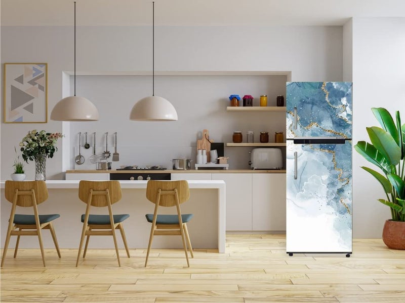 DesignDecor Design Decor Fridge Door Sticker Wallpaper Double Door Refrigerators self Adhesive Vinyl 60x152CM - Image 4