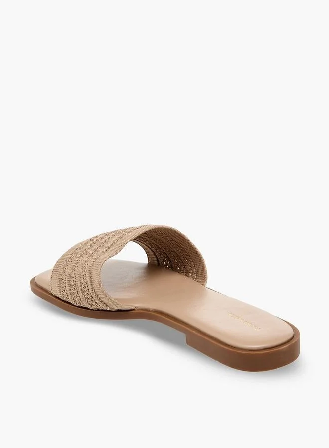 Flora Bella By Shoexpress NUDE Women Slide Sandals for Women | Best Price UAE