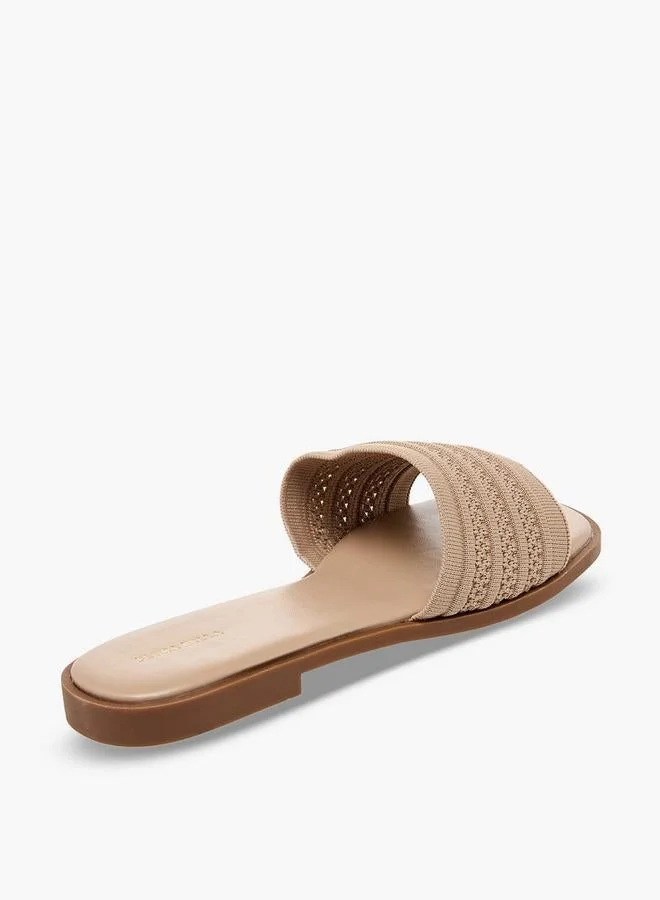 Flora Bella By Shoexpress NUDE Women Slide Sandals for Women | Best Price UAE