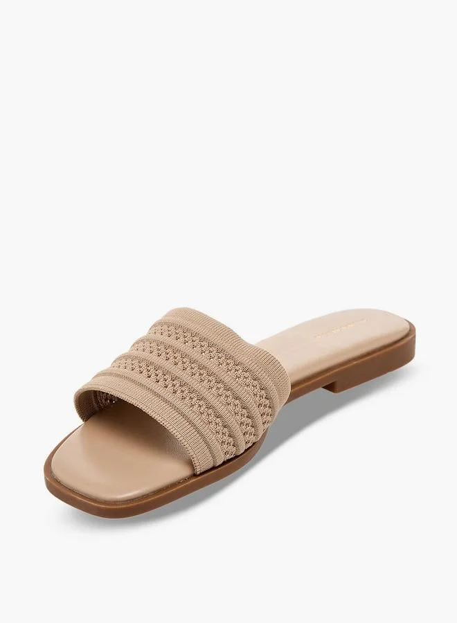 Flora Bella By Shoexpress NUDE Women Slide Sandals for Women | Best Price UAE