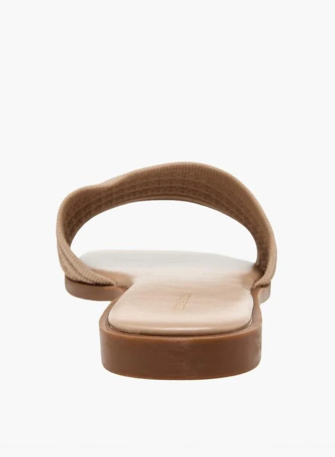 Flora Bella By Shoexpress NUDE Women Slide Sandals for Women | Best Price UAE