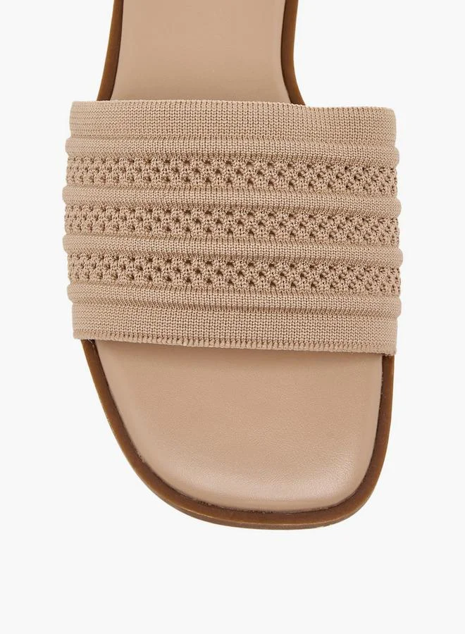 Flora Bella By Shoexpress NUDE Women Slide Sandals for Women | Best Price UAE