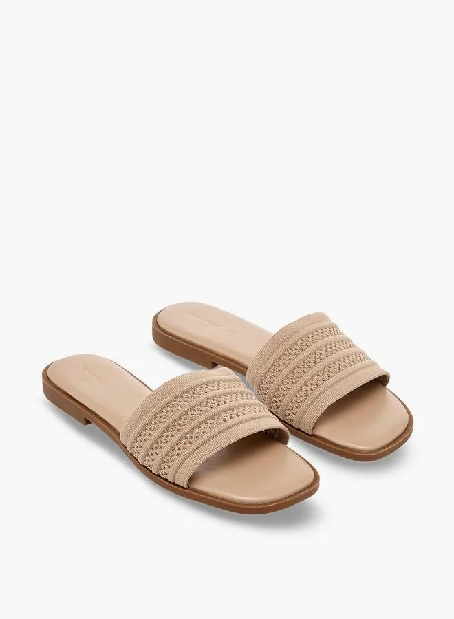 Flora Bella By Shoexpress NUDE Women Slide Sandals for Women | Best Price UAE