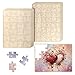 Seenelling 12 Pack Blank Wooden Puzzles to Draw on 88 x 118 Inch 48 Pieces and 24 Pieces Blank Wooden Puzzles for DIY Activities Arts and Crafts or Party Favors - Image 2