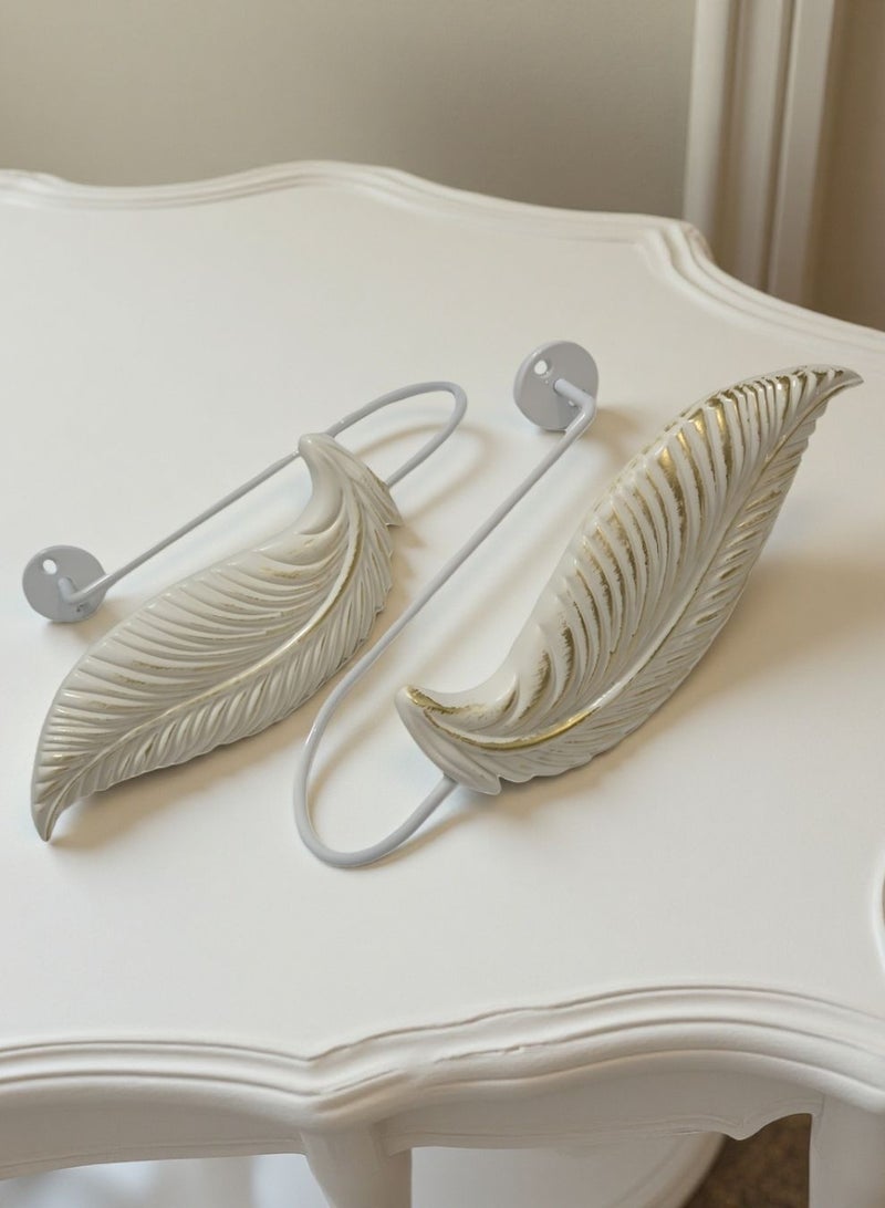 QBAID مساند ستائر عدد 2 – خطافات جدارية لتثبيت الستائر وإضفاء لمسة ديكور أنيقة - Image 2