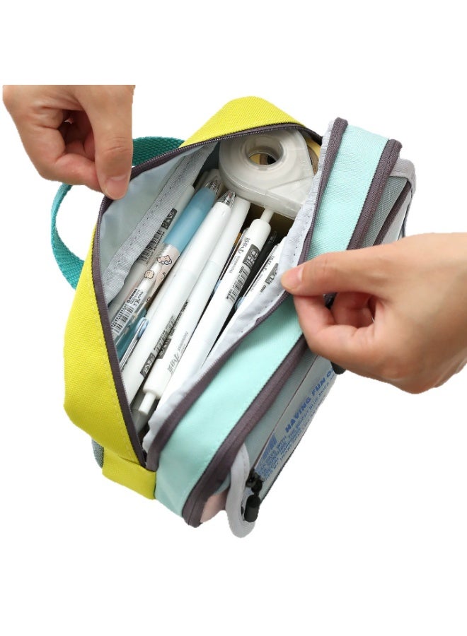 Kids Pencil Case 6-12 Years Large Capacity Lightweight Waterproof Wear-Resistant School Supplies - Image 3