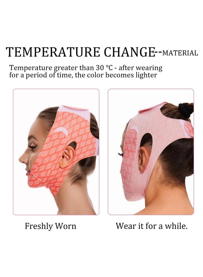 Edcbmb V Line Mask Double chin reducer Strap Eliminator Remover Prevent Sagging Shaped Face Belt slimming for Sleeping Women Jaw Exerciser - Image 3