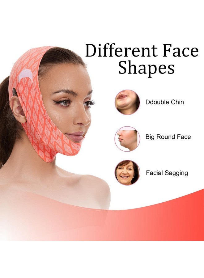 Edcbmb V Line Mask Double chin reducer Strap Eliminator Remover Prevent Sagging Shaped Face Belt slimming for Sleeping Women Jaw Exerciser - Image 4