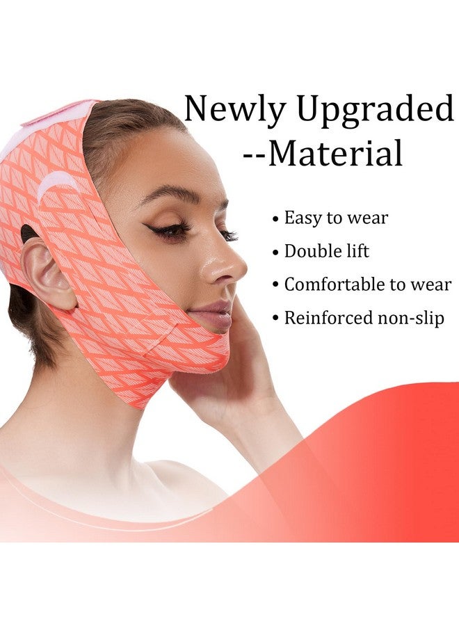 Edcbmb V Line Mask Double chin reducer Strap Eliminator Remover Prevent Sagging Shaped Face Belt slimming for Sleeping Women Jaw Exerciser - Image 2