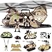 deAO Military Helicopter Toys Set Army Men Playset Army Toys with Soldier Action Figures Combat Truck Motorcycle Army Tank Aircraft with LightsSound Christmas Birthday Gifts for Kids Boys - Image 2