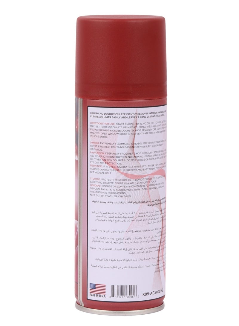 Car Freshener And Dir Conditioner Cleaner With Cherry Scent, A Powerful Formula That Removes All Unpleasant Odors, 200Ml
