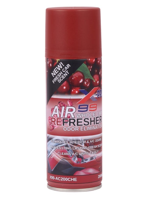 Car Freshener And Dir Conditioner Cleaner With Cherry Scent, A Powerful Formula That Removes All Unpleasant Odors, 200Ml