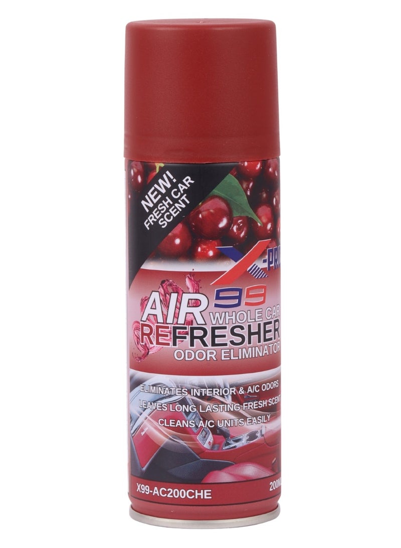 Car Freshener And Dir Conditioner Cleaner With Cherry Scent, A Powerful Formula That Removes All Unpleasant Odors, 200Ml