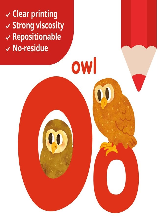 Decowall ملصقات حائط أرقام وحروف وأقلام تلوين DECOWALL SG3-2316 لصفوف الأطفال وغرف اللعب وفن غرفة اللعب وزينة قوس قزح ABC للأطفال الصغار وللرضع وللأولاد والبنات - Image 4