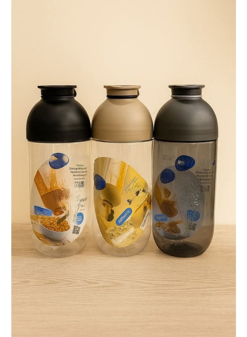 برطمان بقوليات بلاستيك صحي 1 لتر - Image 1