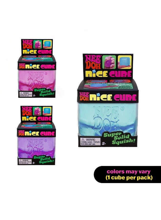 NeeDoh Nice Cube, Satisfying Square Shaped Sensory Toy, (1 Piece, Color May Vary), Children Ages 3+ - Image 2
