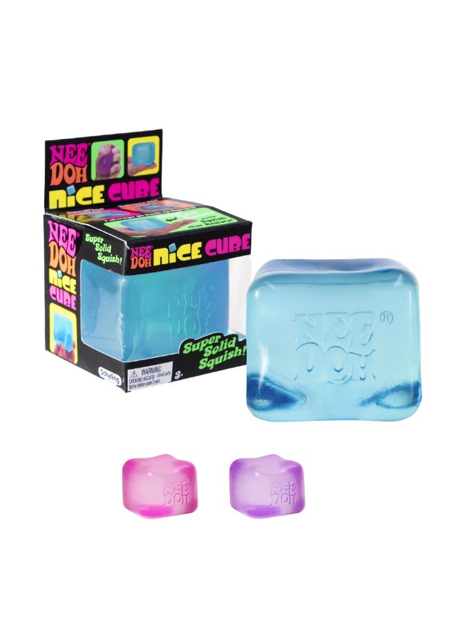 NeeDoh Nice Cube, Satisfying Square Shaped Sensory Toy, (1 Piece, Color May Vary), Children Ages 3+ - Image 1