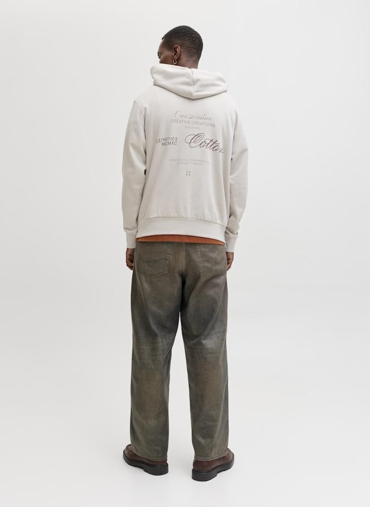 جاك اند جونز سترة بغطاء رأس بقصة فضفاضة - Image 2