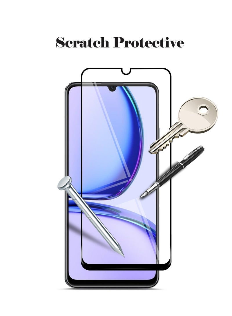 Techie حماية الشاشة الزجاجية المقواة 9D كاملة التغطية 9H لهاتف Realme C53 - مضادة للخدش، مضادة لبصمات الأصابع، وتقنية خالية من الفقاعات - Image 5