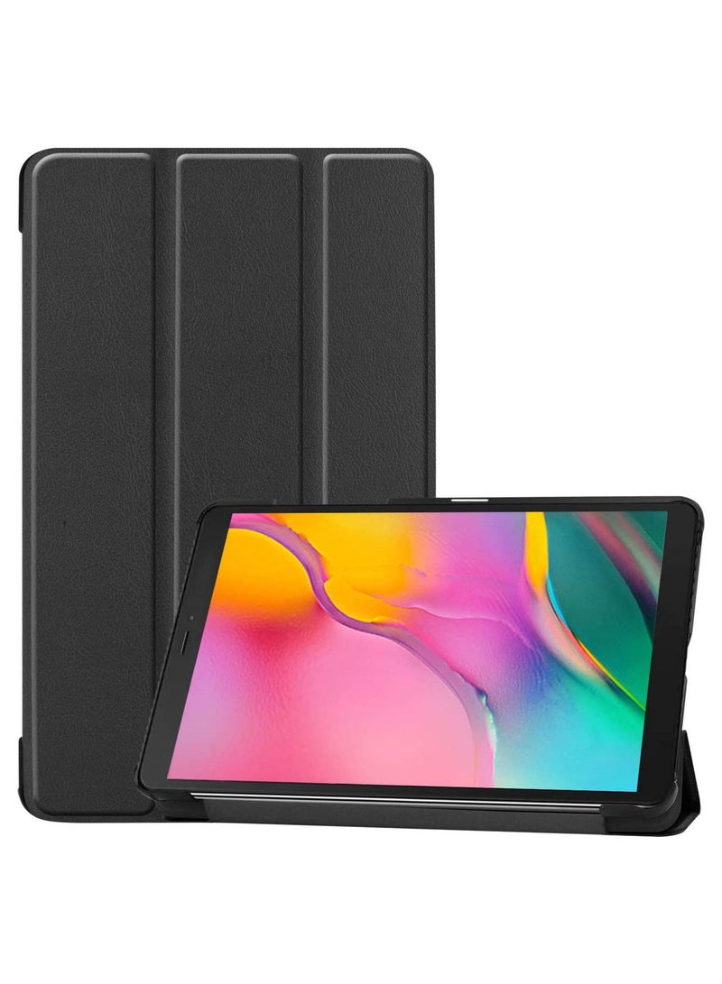 Procases Galaxy Tab A 8.0 2019 Case T290 T295, Slim Light Cover Trifold Stand Hard Shell Folio Case for 8.0 inch Galaxy Tab A 2019 Without S Pen Model SM-T290 (Wi-Fi) SM-T295 (LTE) -Black - Image 1