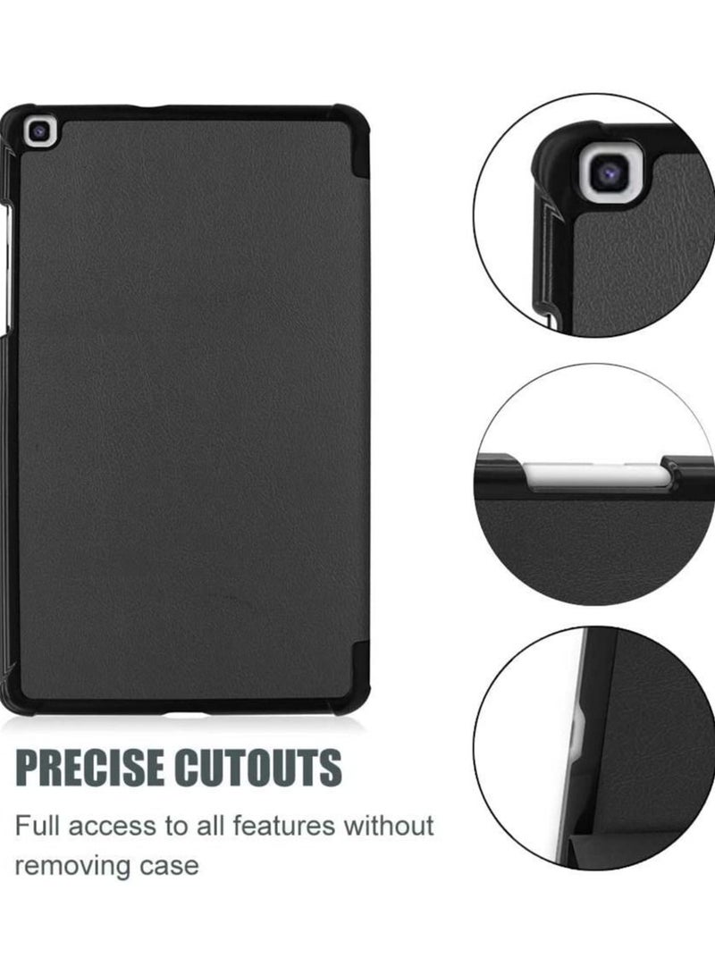Procases Galaxy Tab A 8.0 2019 Case T290 T295, Slim Light Cover Trifold Stand Hard Shell Folio Case for 8.0 inch Galaxy Tab A 2019 Without S Pen Model SM-T290 (Wi-Fi) SM-T295 (LTE) -Black - Image 3