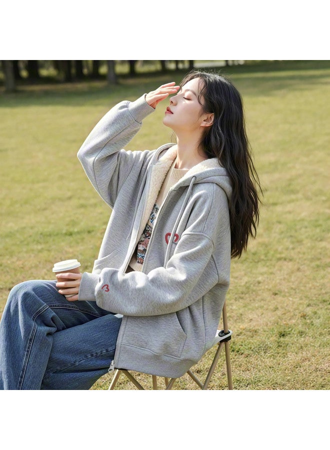 Flying in the snow Women's Hoodie 2025 Autumn And Winter New Loose Lazy Warm Fashion Women's Jacket - Image 3