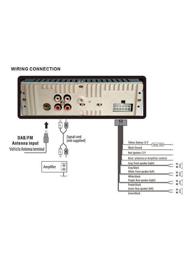 NIBEMINENT FM Receiver Car Digital Radio System V7927_P Black  - Image 5
