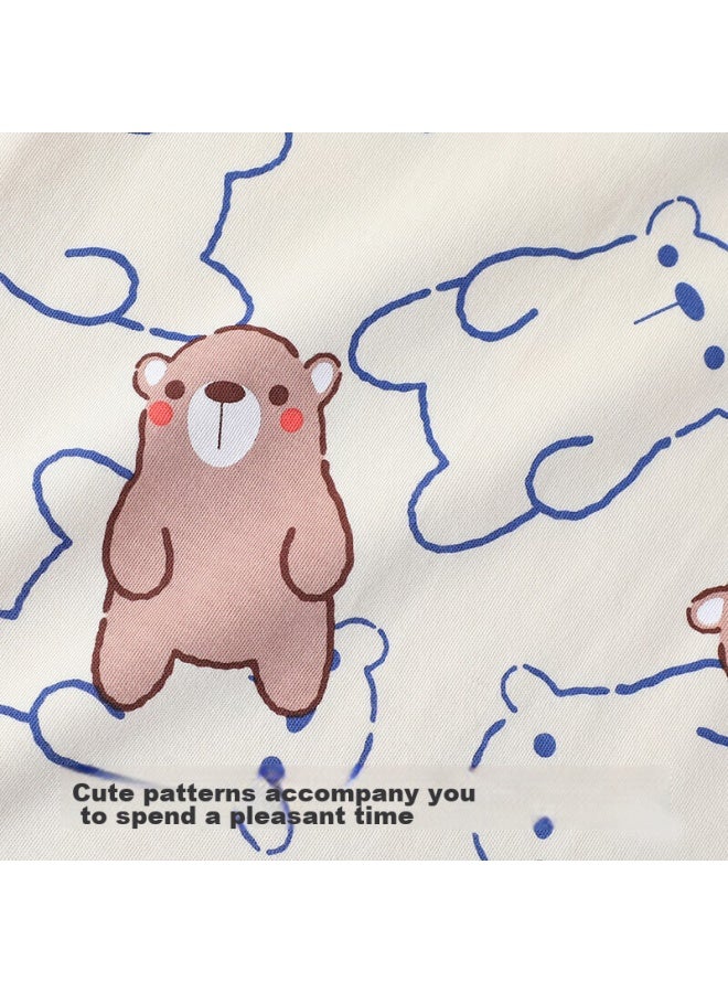 Tinsino Children's Pajamas, Boys And Girls Underwear Set, Cotton Sleepwear For Young Kids, Home Wear, Children's Clothing, Strawberry Little Flower Bear Desig - Image 5