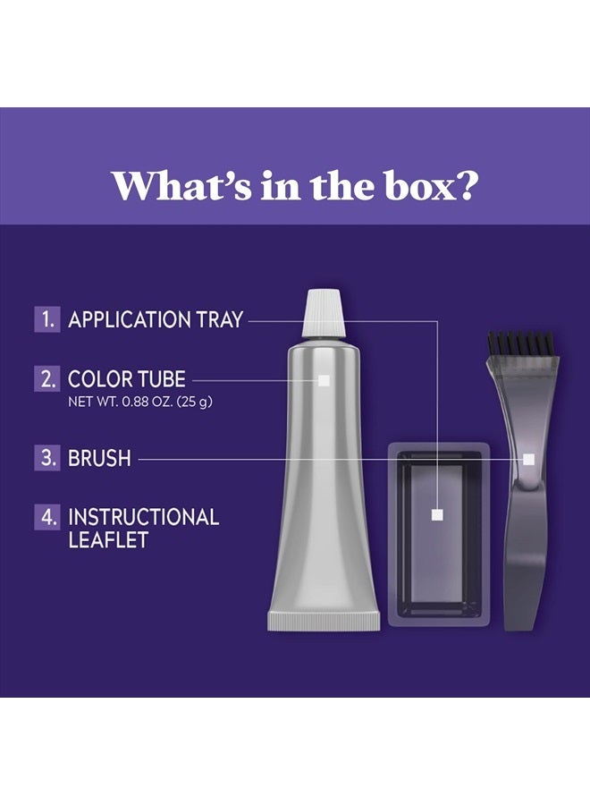 Just For Men Touch of Gray Mustache & Beard, Beard Coloring for Gray Hair with Brush Included for Easy Application, Great for a Salt and Pepper Look - Light & Medium Brown, B-25/35 - Image 3