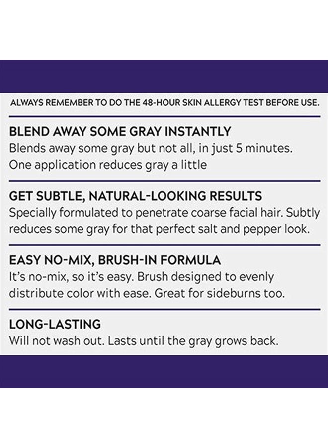 Just For Men Touch of Gray Mustache & Beard, Beard Coloring for Gray Hair with Brush Included for Easy Application, Great for a Salt and Pepper Look - Light & Medium Brown, B-25/35 - Image 4