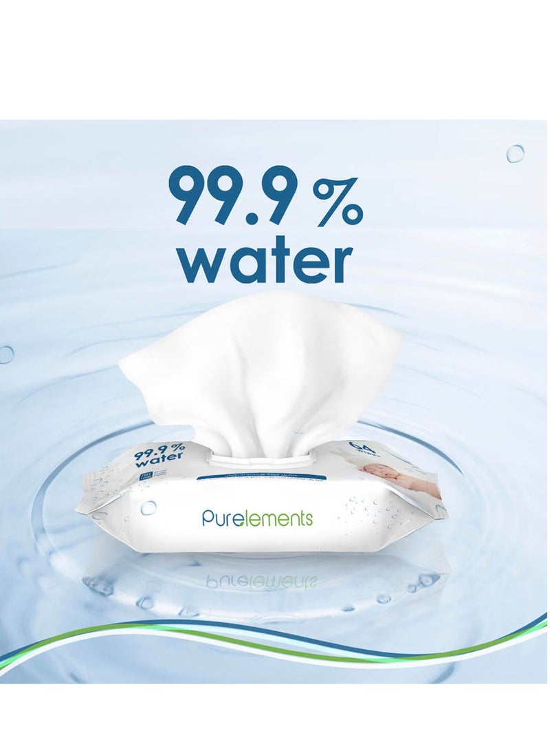 Pure Elements Purelements - Natural 99.9% Water Wipes - 64pcs - Image 4
