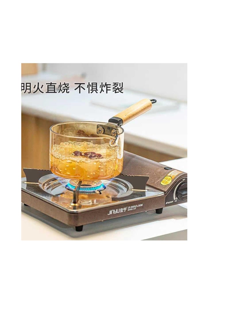 كسروله غزالة و مقلاة زجاجية غير لاصقة لطهي المكرونة كود H - Image 2