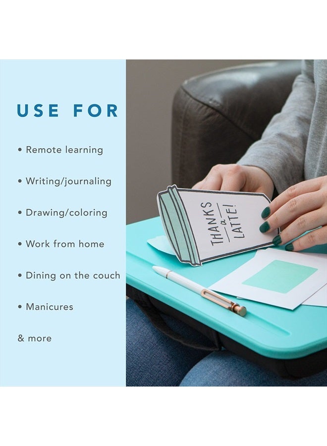 LapGear مكتب حضن مدمج - أكوا سكاي - يناسب أجهزة الكمبيوتر المحمولة التي يصل حجمها إلى 13.3 بوصة - الطراز رقم 43109 - Image 3