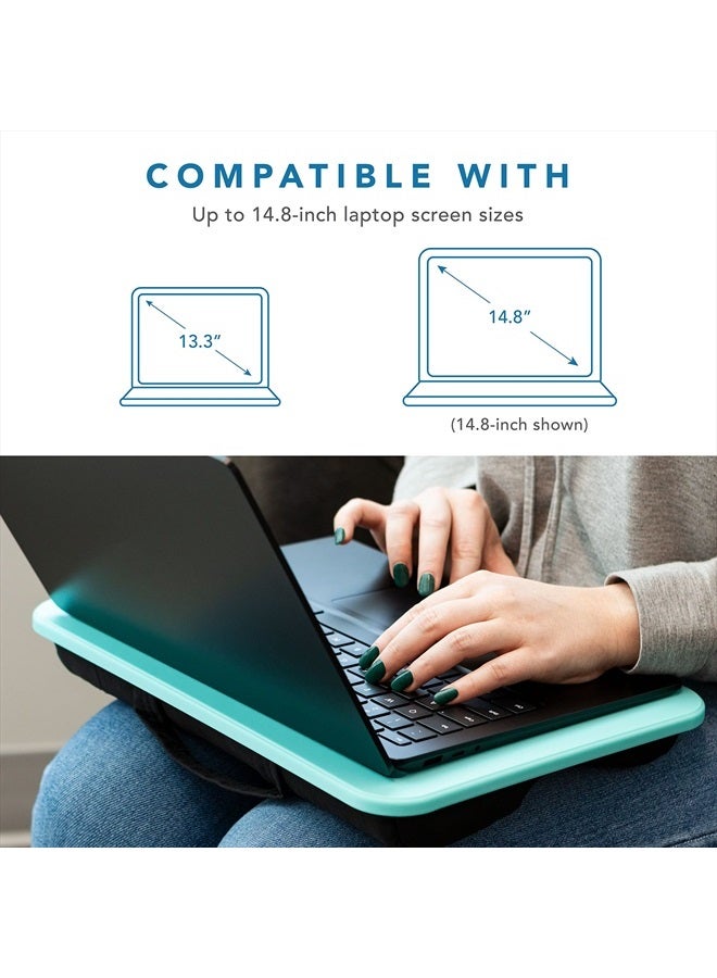 LapGear مكتب حضن مدمج - أكوا سكاي - يناسب أجهزة الكمبيوتر المحمولة التي يصل حجمها إلى 13.3 بوصة - الطراز رقم 43109 - Image 2