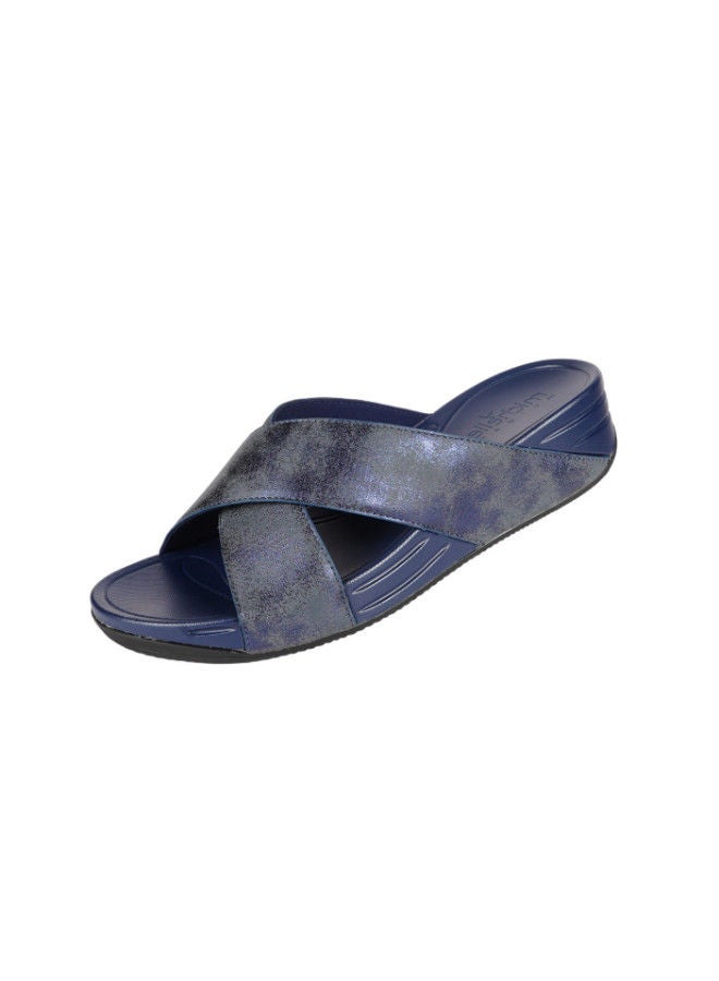 Michelle Morgan 092-2621 Michelle Morgan Ladies Wedge Sandals Navy 214RJ921 - Image 3