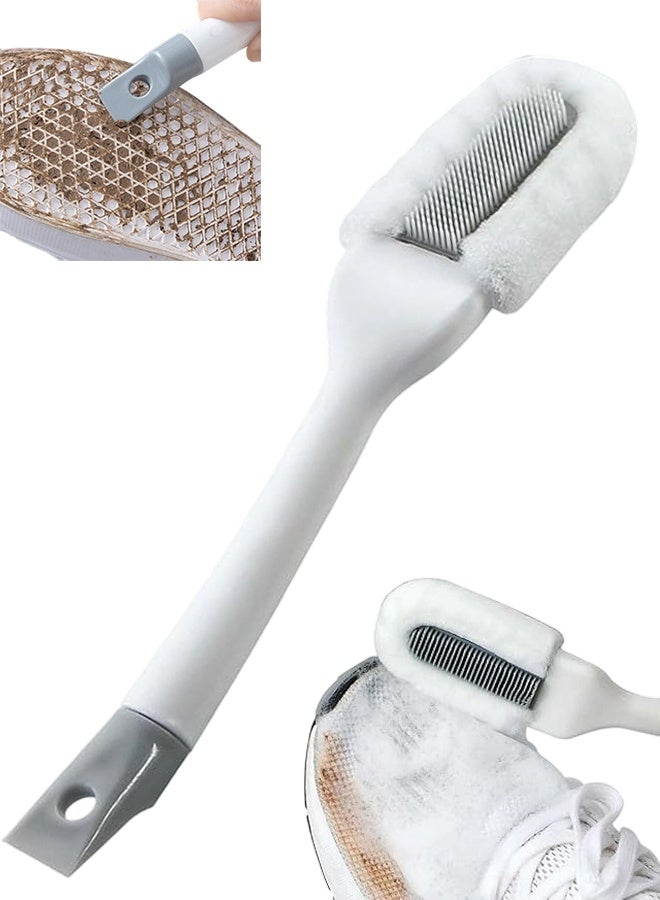 Professional Cleaning Shoe Brush, Multifunctional Long Handle Brush Cleaner, Hangable Soft Bristle Shoes Cleaning Scrubber - Image 1