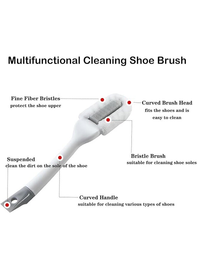 Professional Cleaning Shoe Brush, Multifunctional Long Handle Brush Cleaner, Hangable Soft Bristle Shoes Cleaning Scrubber - Image 3