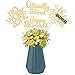 Ephlyn 16Pcs Happy Retirement Centerpiece Sticks Officially Retired Table Flower Centerpieces Sticks No Work Zone Floral Decorations for Farewell Birthday Party Centerpieces Supplies Gold - Image 2