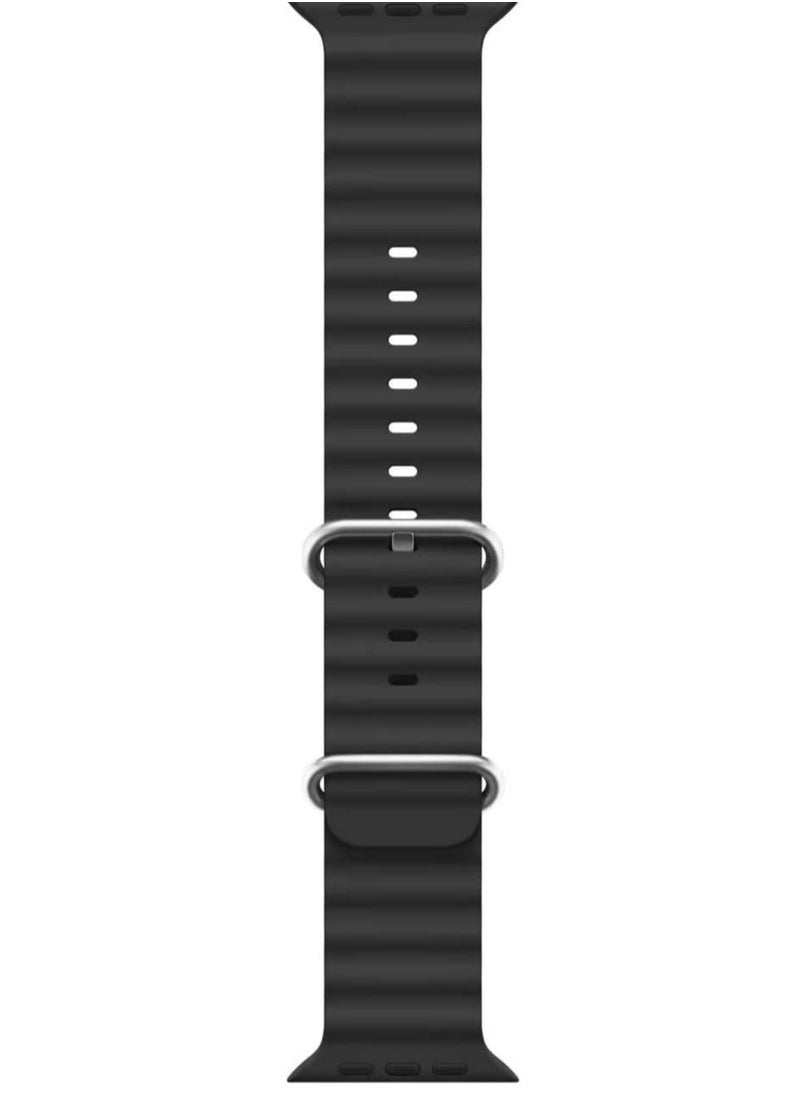 Generic - Sport New Silicone Band Compatible with Apple Watch Ultra Ocean 42/44/45/49mm Strap for iWatch Series Ultra 8 7 6 5 SE - Image 1