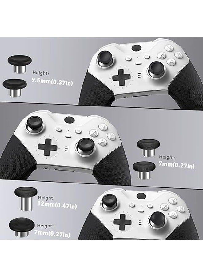 Complete kit for Xbox Elite Wireless Controller Series 2, package includes 1 carrying case, 1 base, 4 paddles, 2 DPads, 6 thumbsticks, 1 tool for Xbox One Elite Series 2 core replacement parts  - Image 2