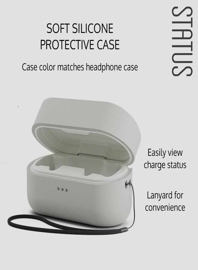 Status Audio Silicone Protective Case Cover for Headphones - for Between 3ANC Earbuds [Bone (White)] - Image 3