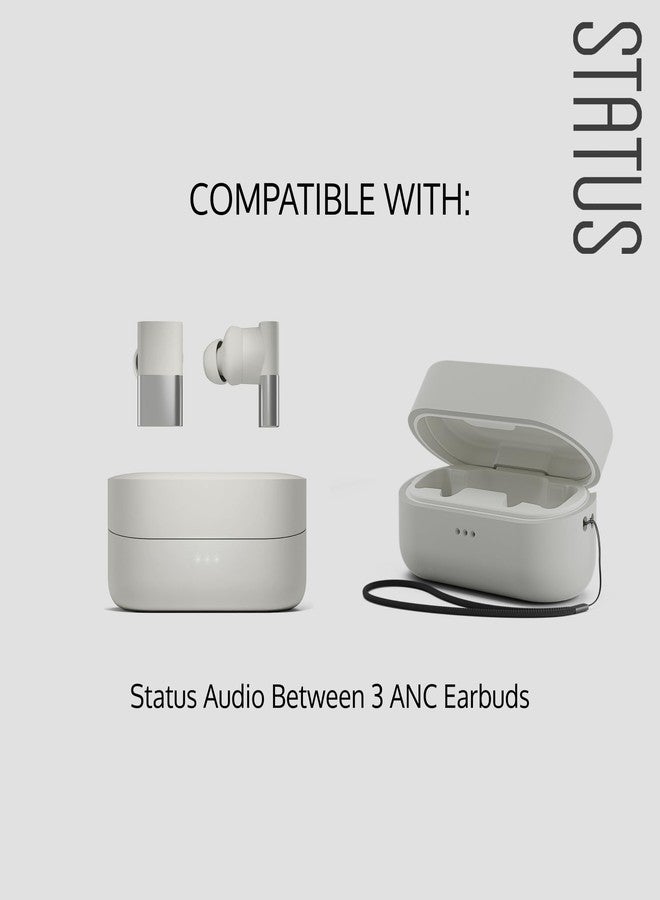 Status Audio Silicone Protective Case Cover for Headphones - for Between 3ANC Earbuds [Bone (White)] - Image 4