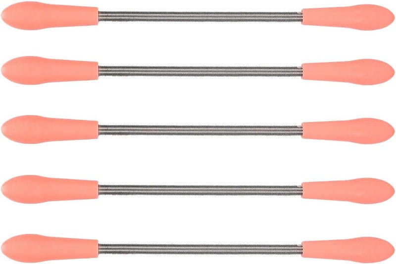 Uxsiya 5pcs Facial Hair Remover, Stainless Steel Spring Manual Epilator Threading Tool for Quick Hair Removal