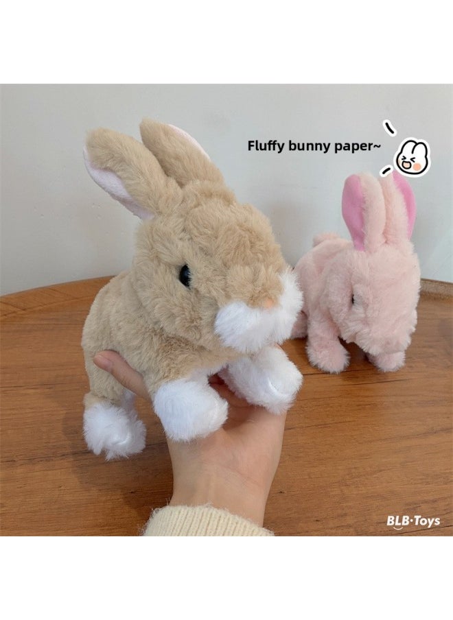 Generic Le Jier Genuine Electric Pet Plush Dog Cat Rabbit Panda Tiger Pet Family Call Walking Toy-Color:Border Pastoral Dog-Specifications:13*18*18.5  - Image 5