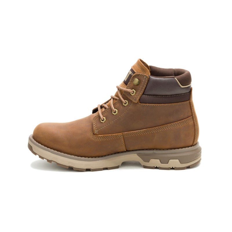 CATERPILLAR CAT Pursue WP Men’s Waterproof Leather Boot – Lightweight, Cushioned, Durable Everyday Work Boot – Mushroom - Image 3