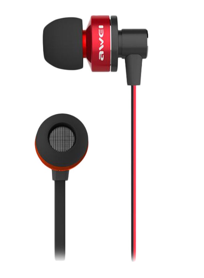 نيبمينينت سماعة أذن داخلية أحمر وأسود